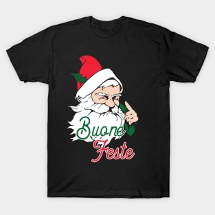 Babbo Natale: Buone Festa Italian Christmas design T-Shirt